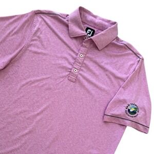 FootJoy Medium Pink S/S San Clemente Pride Pacific Men's Golf Polo Shirt FLAW